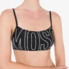 Bandeau-bikinitopp med gummilogotyp