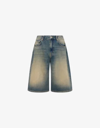 Bermudashorts i bomullsdenim