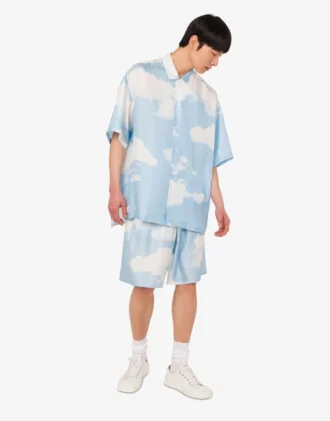 Bermudashorts i silkes twill Arkivmoln