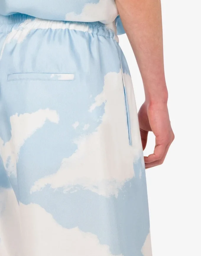 Bermudashorts i silkes twill Arkivmoln