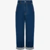 Blå bomullsdenimbyxor