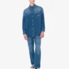 Blå bomullsdenimbyxor Blå bomullsdenimbyxor