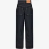 Blå bomullsdenimbyxor Blå bomullsdenimbyxor