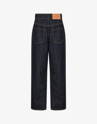 Blå bomullsdenimbyxor