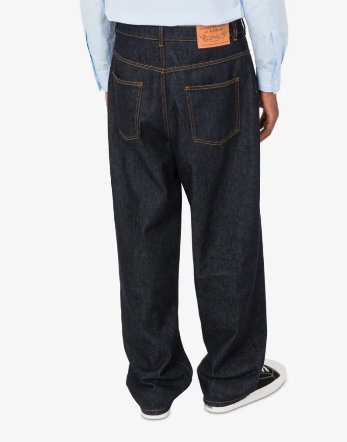 Blå bomullsdenimbyxor Blå bomullsdenimbyxor