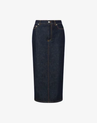 Blå denimkjol