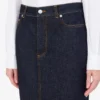 Blå denimkjol