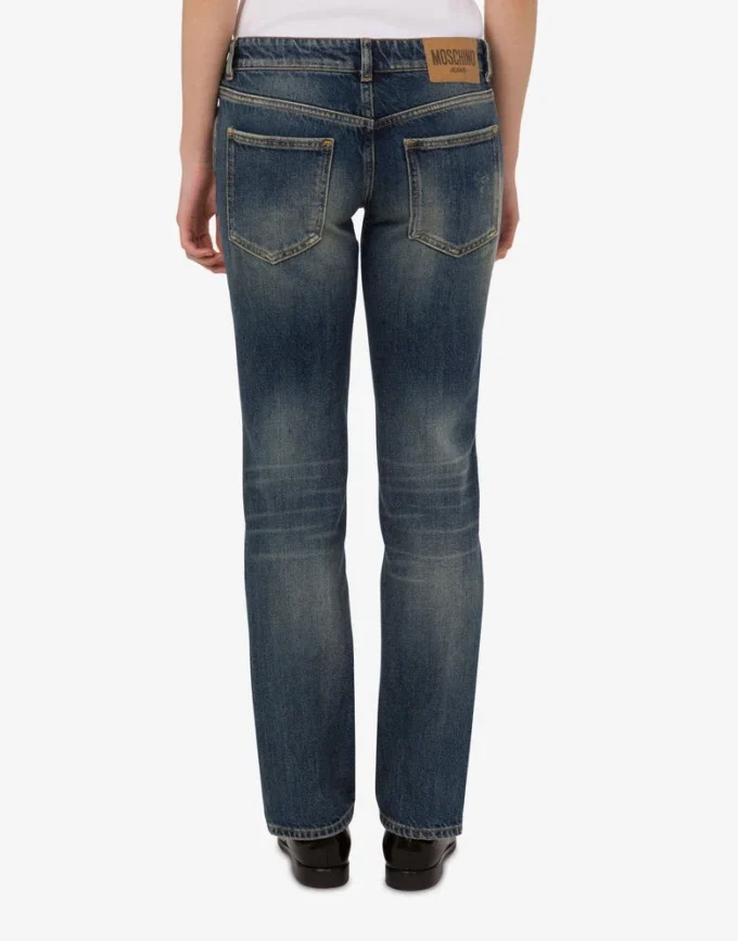 Bomullsjeansbyxor Bomullsjeansbyxor
