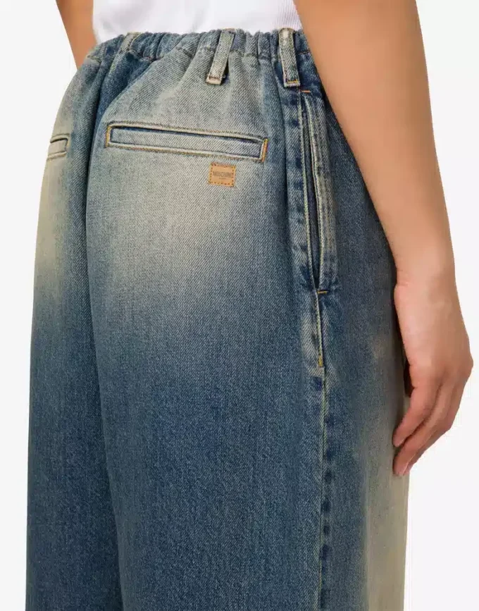 Bomullsjeansbyxor Bomullsjeansbyxor