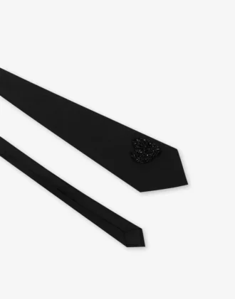 Broderad bomullspoplin-slips