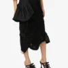 Broderad kjol i sidenorganza