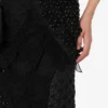 Broderad kjol i sidenorganza