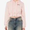 Broderad korta sweatshirt i bomull Broderad korta sweatshirt i bomull