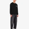Broderad sweatshirt i ekologisk bomull