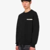Broderad sweatshirt i ekologisk bomull