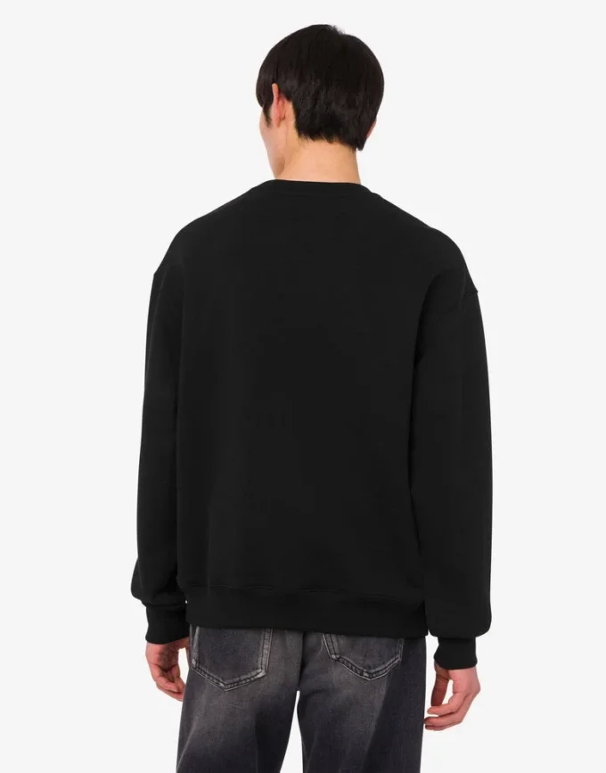 Broderad sweatshirt i ekologisk bomull