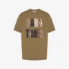 Broderad T-shirt i ekologisk bomullsjersey Broderad T-shirt i ekologisk bomullsjersey