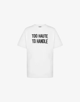 Broderad T-shirt i ekologisk bomullsjersey