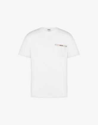 Broderad T-shirt i ekologisk bomullsjersey