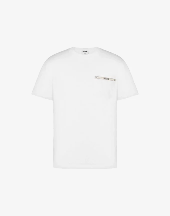 Broderad T-shirt i ekologisk bomullsjersey