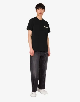 Broderad T-shirt i ekologisk bomullsjersey