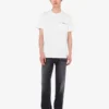 Broderad T-shirt i ekologisk bomullsjersey