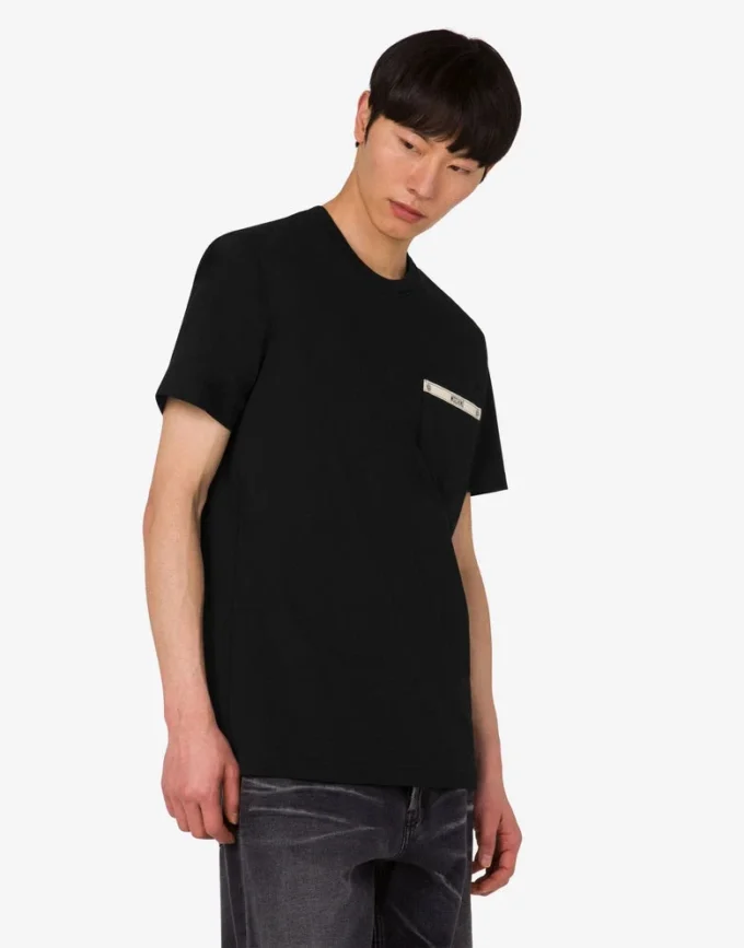 Broderad T-shirt i ekologisk bomullsjersey