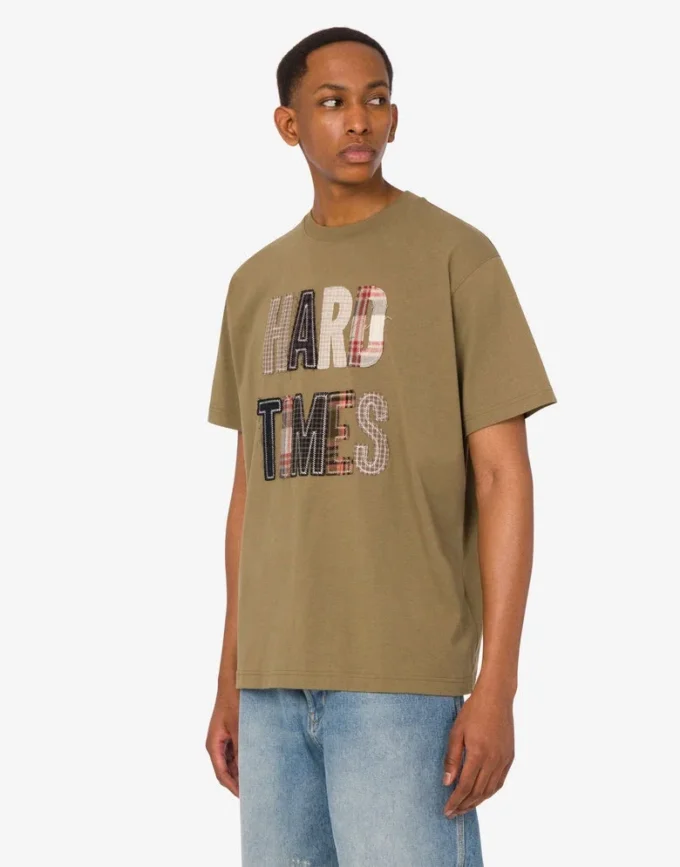 Broderad T-shirt i ekologisk bomullsjersey Broderad T-shirt i ekologisk bomullsjersey