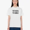 Broderad T-shirt i ekologisk bomullsjersey