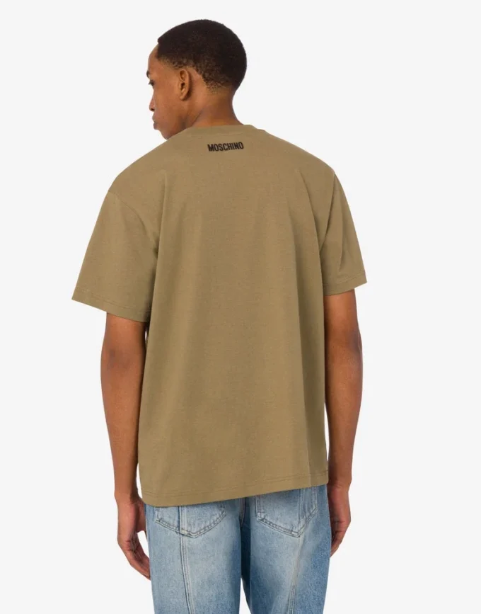 Broderad T-shirt i ekologisk bomullsjersey Broderad T-shirt i ekologisk bomullsjersey