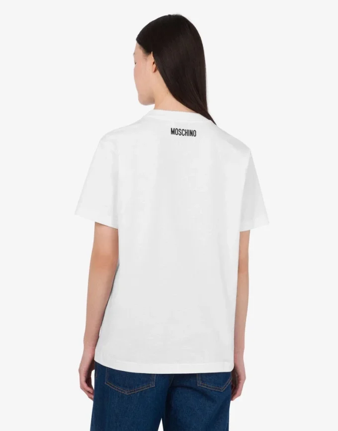 Broderad T-shirt i ekologisk bomullsjersey