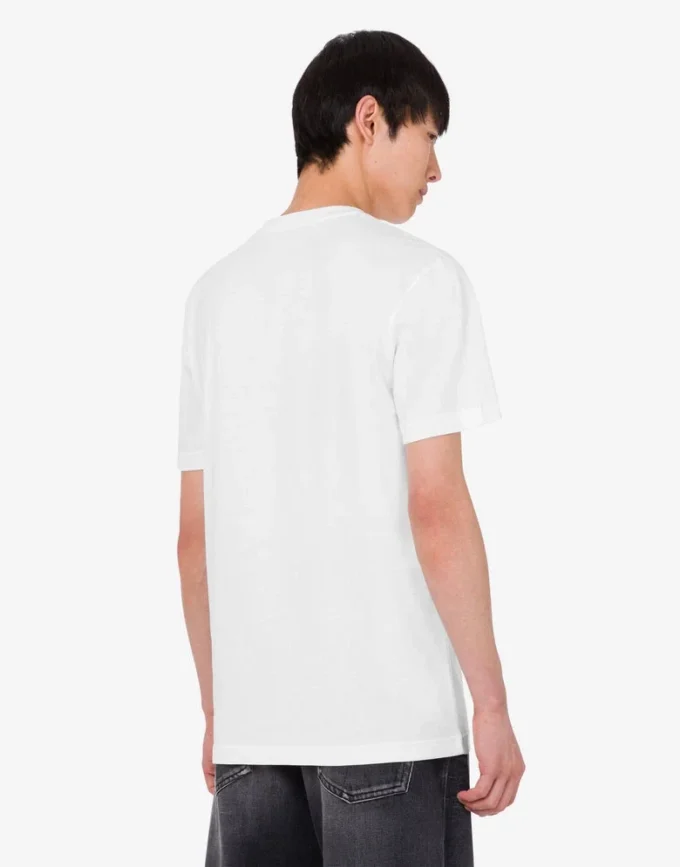 Broderad T-shirt i ekologisk bomullsjersey