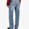 Byxor i patchwork-denim