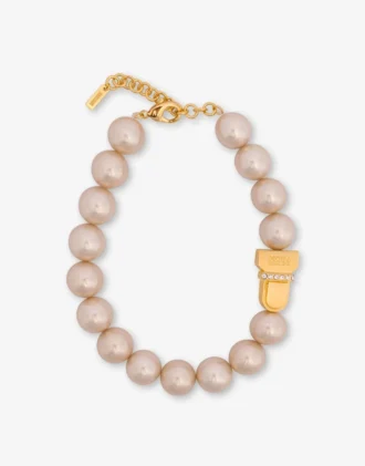 Chokerhalsband med pärlor
