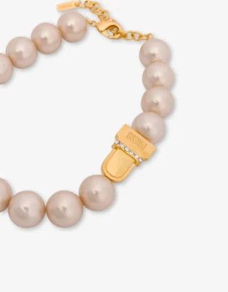 Chokerhalsband med pärlor