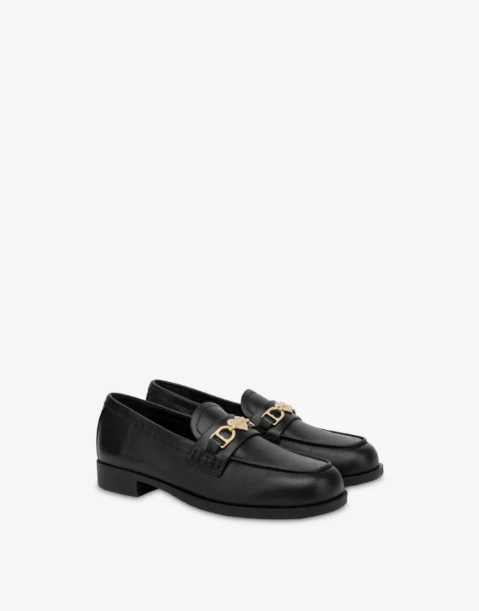College-loafers i kalvskinn