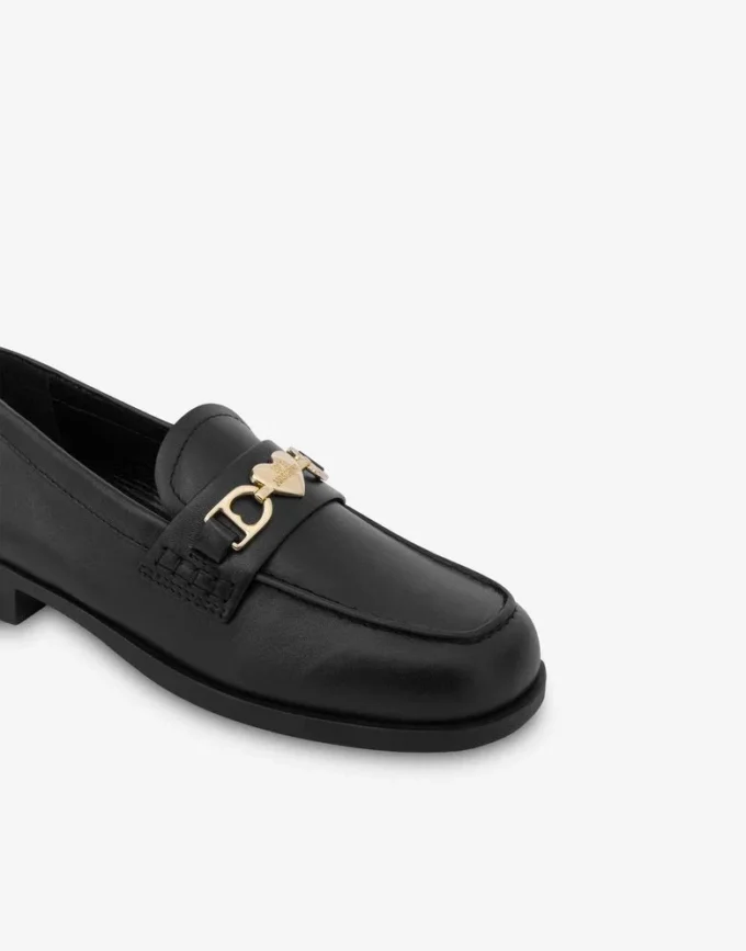 College-loafers i kalvskinn