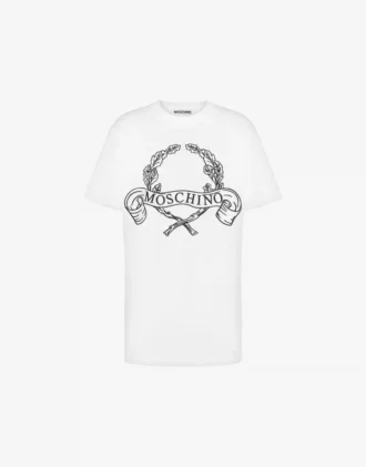 Ekologisk jersey-T-shirt med Laurel Crown-logotyp