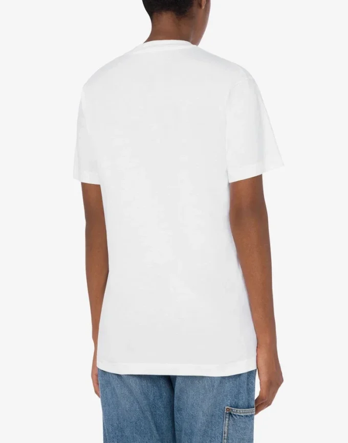 Ekologisk jersey-T-shirt med Laurel Crown-logotyp