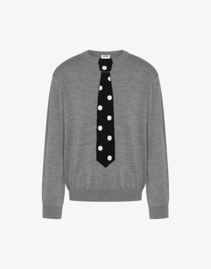 Extrafin merinoullströja med intarsia
