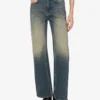Flarebyxor i bomullsdenim