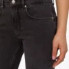Flarebyxor i bomullsdenim