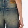 Flarebyxor i bomullsdenim