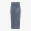 Flockad denimkjol Flockad denimkjol