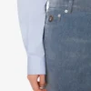 Flockad denimkjol Flockad denimkjol