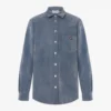 Flockad denimskjorta Flockad denimskjorta