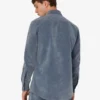Flockad denimskjorta Flockad denimskjorta