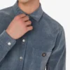 Flockad denimskjorta Flockad denimskjorta
