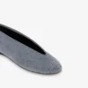 Flockade denimballerinaskor