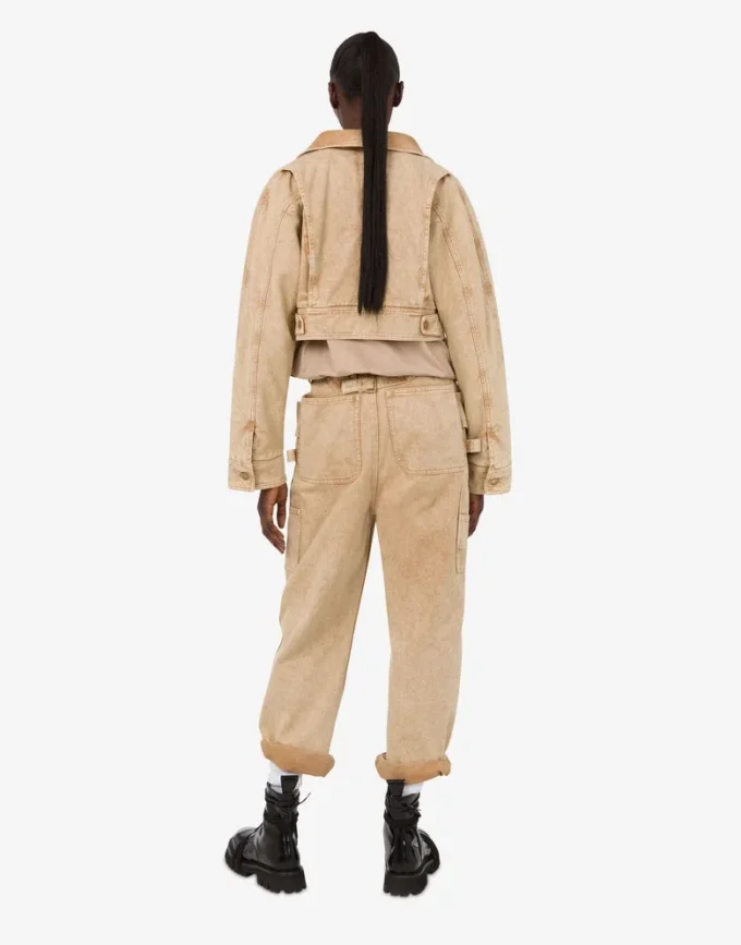 Garment-färgad drilljacka